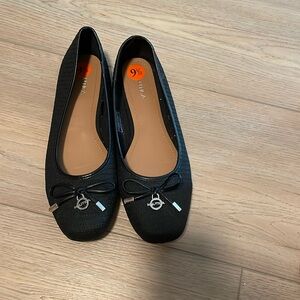 New, never worn, black Nautica ballet flat